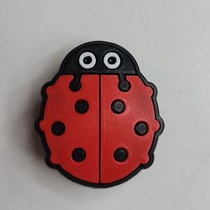 6/$20 Red Polka Dot Ladybug Croc Charm Shoe Jewelry Cute Animal Cartoon Luck Bug
